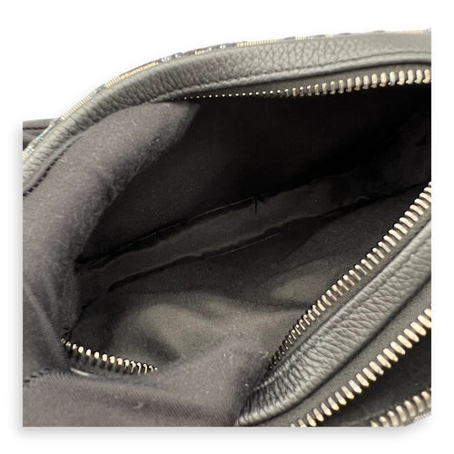 Christian Dior Zipped Pouch Shoulder Bag Blue in Jacquard, Silver hardware_7
