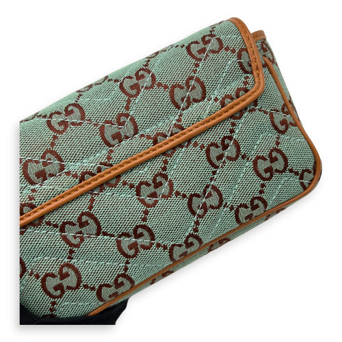 Gucci GG Marmont Crossbody Bag Super Mini Blue in Denim, Gold hardware_8