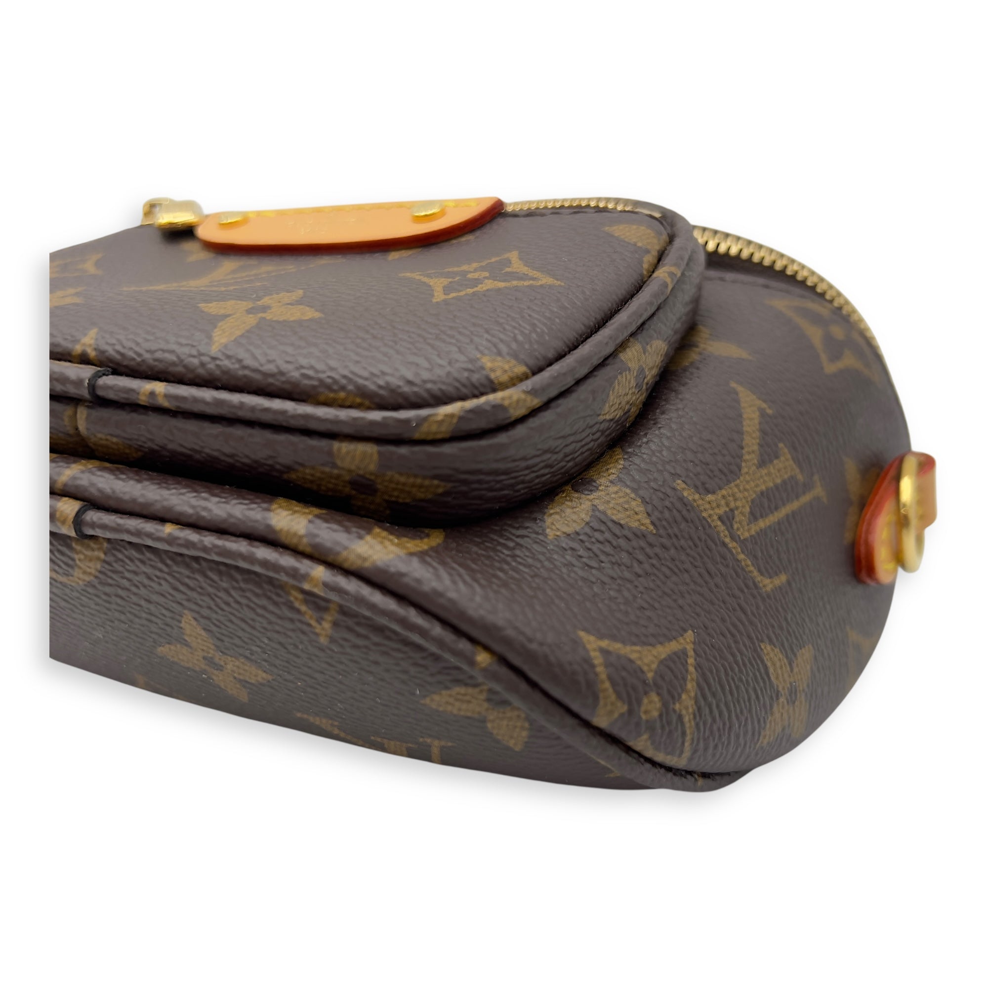 Louis Vuitton BumBag Mini Brown Belt Bag in Coated Canvas, Gold hardware_8