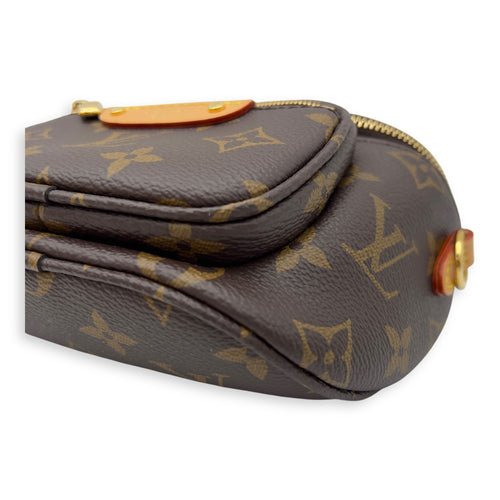 Louis Vuitton BumBag Mini Brown Belt Bag in Coated Canvas, Gold hardware_8
