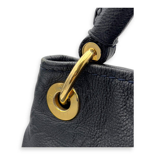 Louis Vuitton Artsy Shoulder Bag Blue in Empreinte Leather, Gold hardware_8
