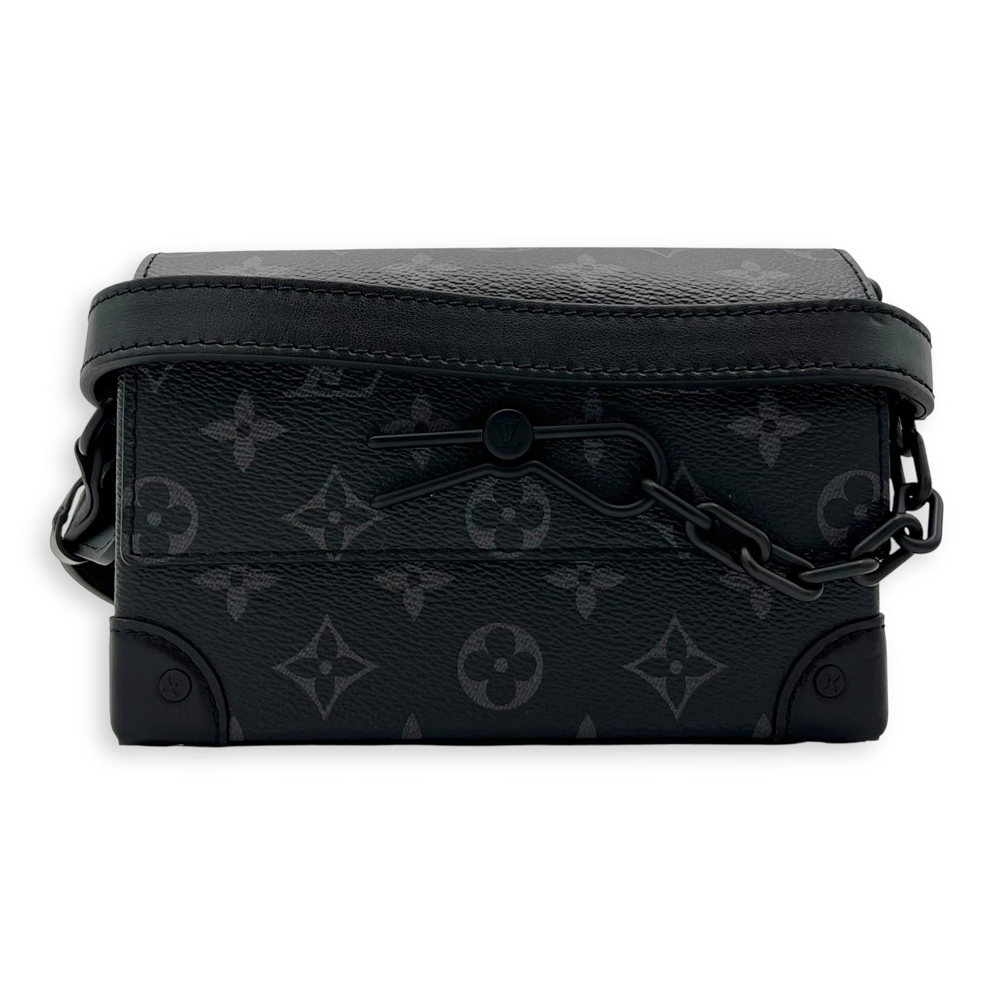 Louis Vuitton Steamer Wearable Black Wallet On Chain in Monogram Coated Canvas, Lacquered Metal hardware_8