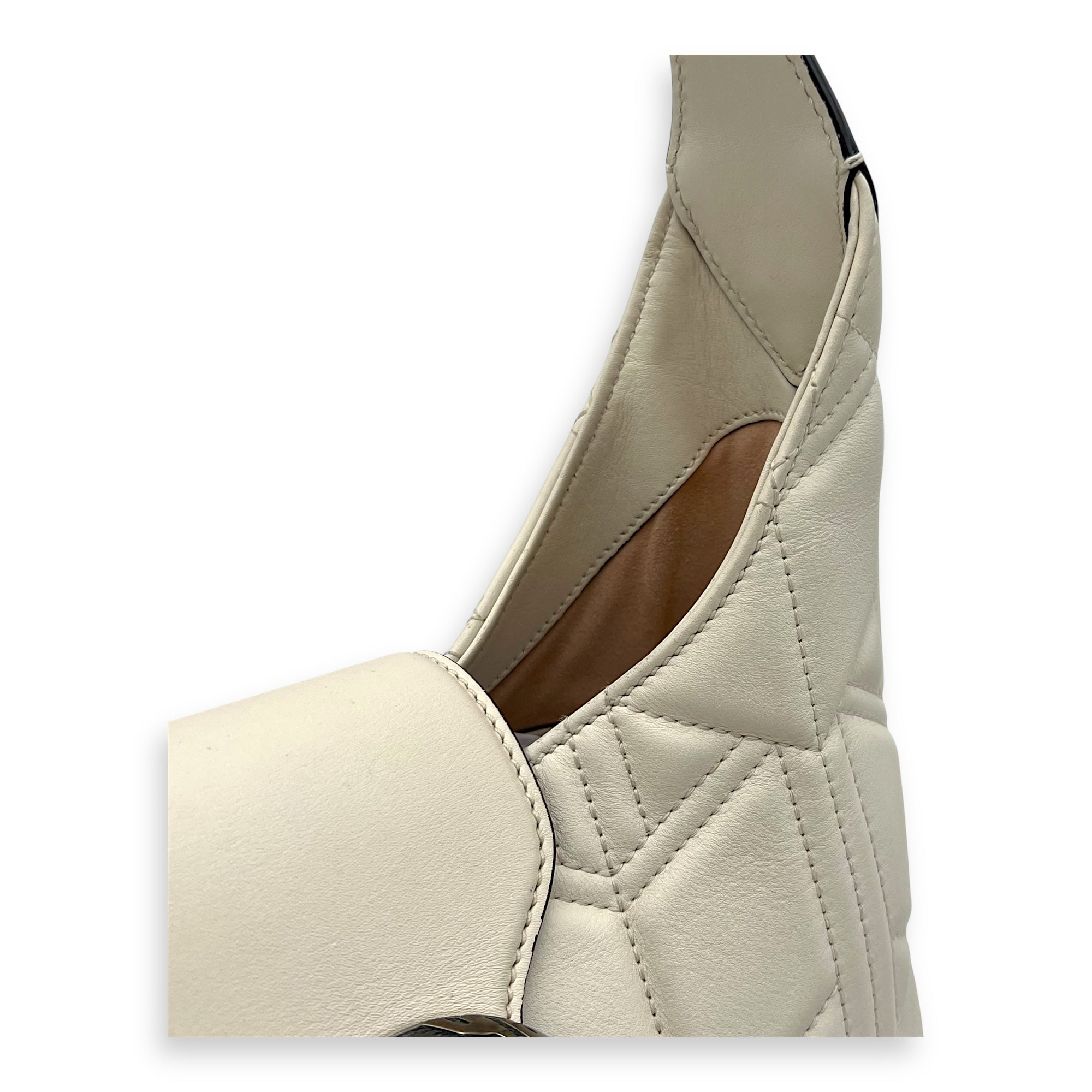 Gucci Dionysus Shoulder Bag White in Calfskin, Silver hardware_8
