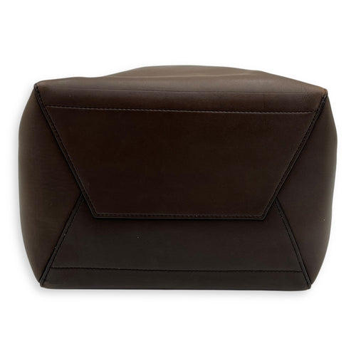 Celine Sangle Shoulder Bag Brown in Calfskin, Gold hardware_5
