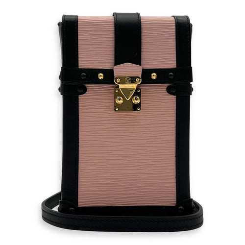 Louis Vuitton Trunk Crossbody Bag Ballerina in Epi Leather, Gold hardware_8