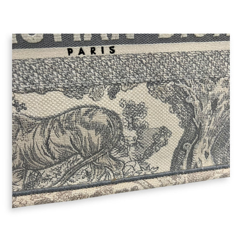 Christian Dior Book Tote Top Handle Bag White in Jacquard_8