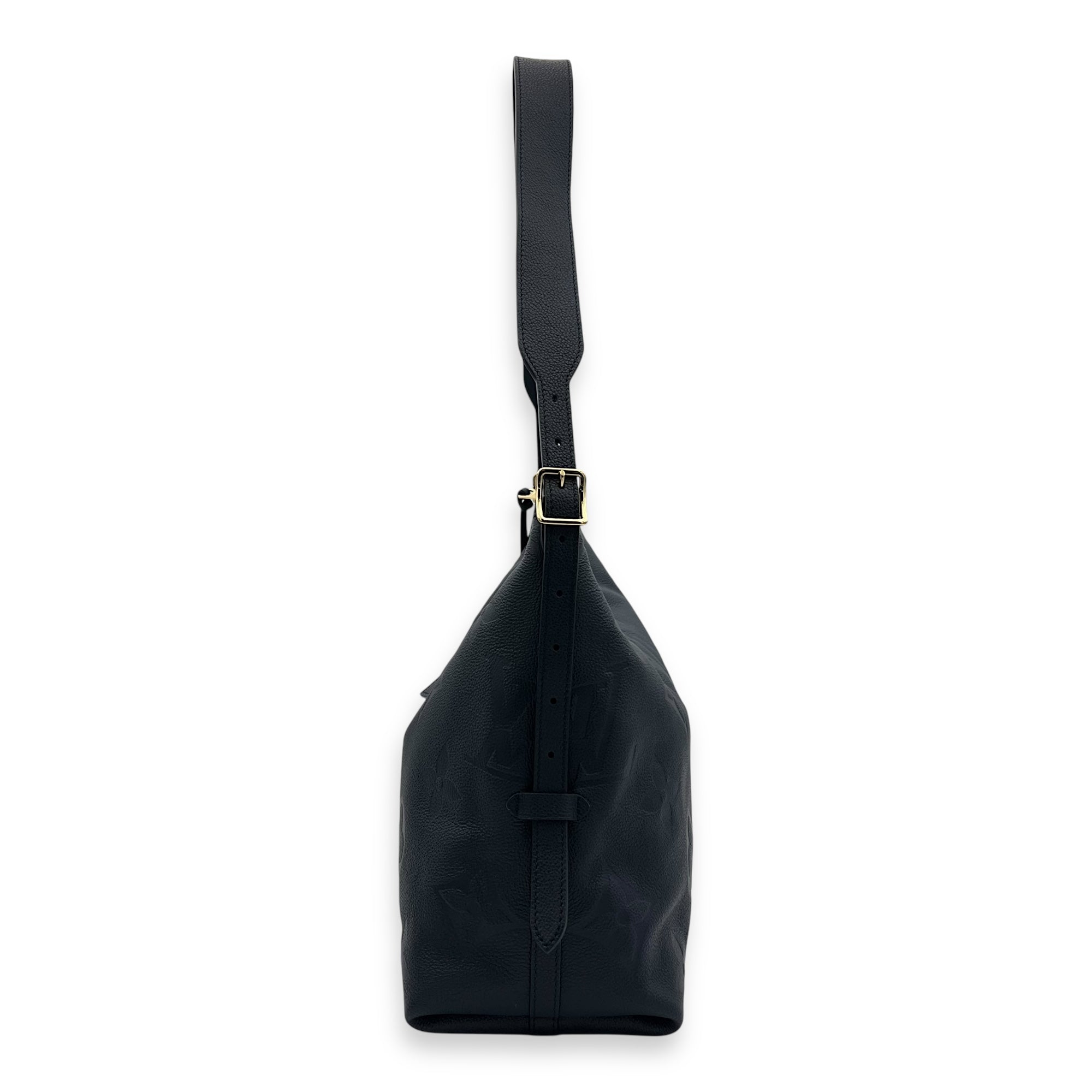 Louis Vuitton Carryall MM Blue Shoulder Bag in Empreinte Leather, Gold hardware_4