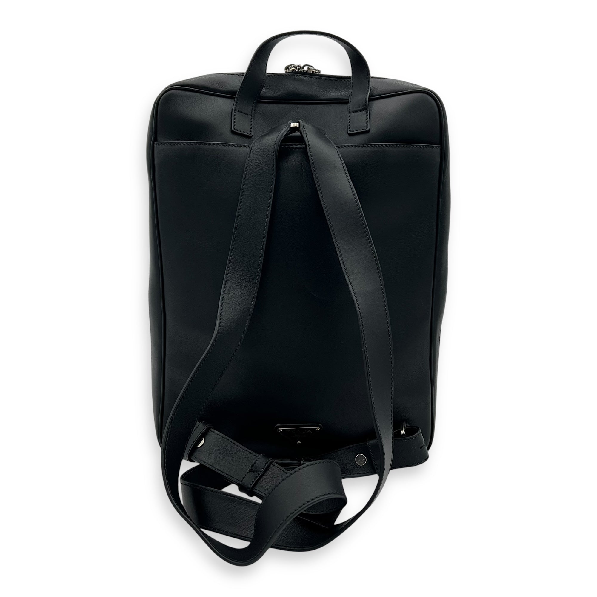 Prada Others Backpack Black in Calfskin, Silver hardware_2