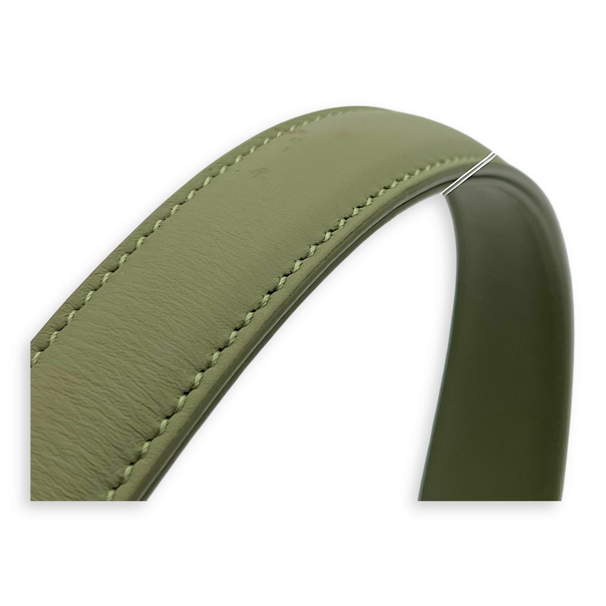 Saint Laurent Le 5 A 7 Shoulder Bag Green in Calfskin, Gold hardware_8