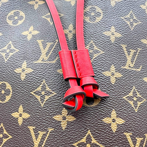 Louis Vuitton NeoNoe Bucket Bag Brown in Monogram Coated Canvas, Gold hardware_8