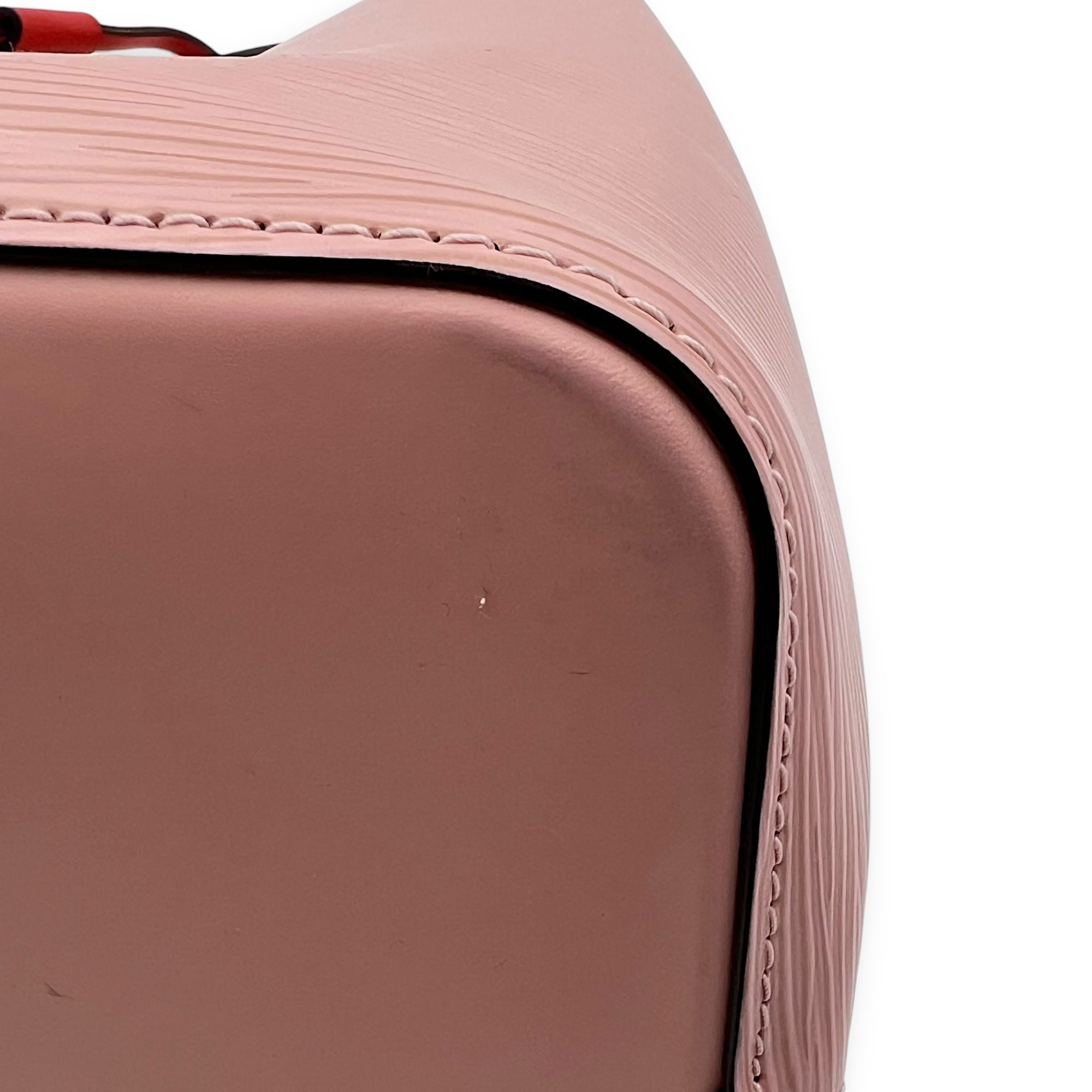 Louis Vuitton NeoNoe Bucket Bag Pink in Epi Leather, Silver hardware_8