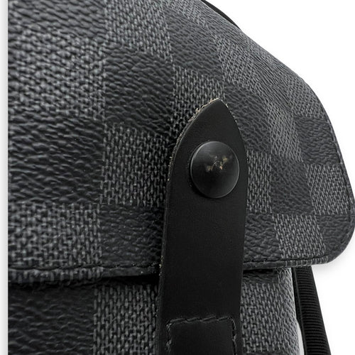 Louis Vuitton Christopher Backpack Graphite in Coated Canvas, Silver hardware_8