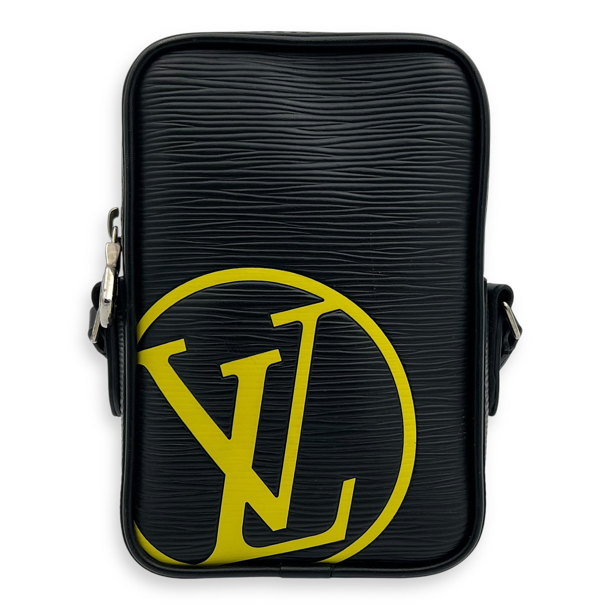 Louis Vuitton Danube Crossbody Bag Black in Epi Leather, Silver hardware_1