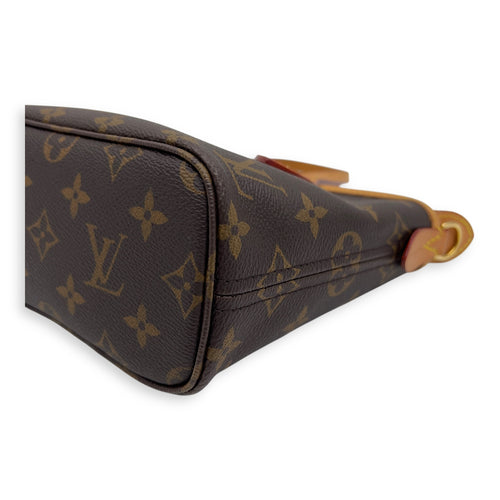 Louis Vuitton Neverfull Crossbody Bag BB Brown in Monogram Coated Canvas, Gold hardware_8