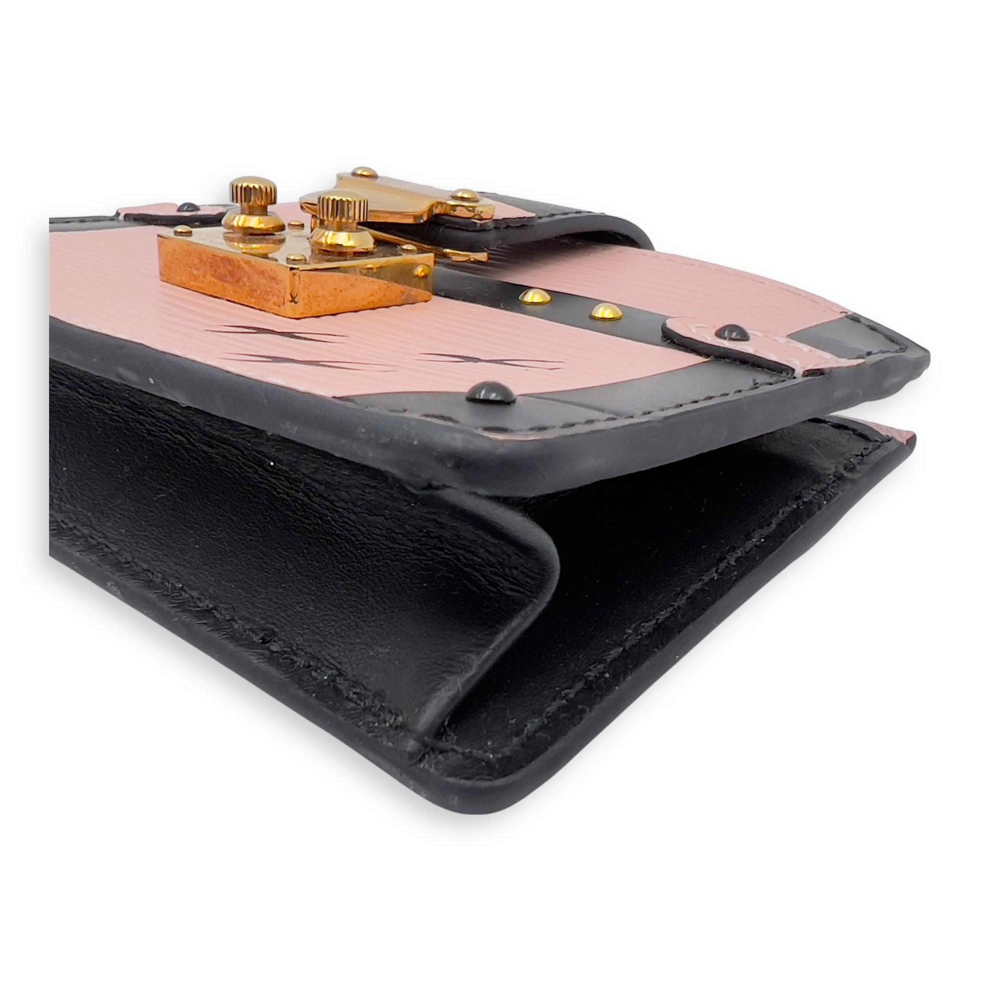 Louis Vuitton Trunk Card Holder Pink in Epi Leather, Gold hardware_10