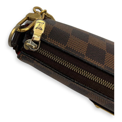 Louis Vuitton Eva Crossbody Bag Brown in Coated Canvas, Gold hardware_3