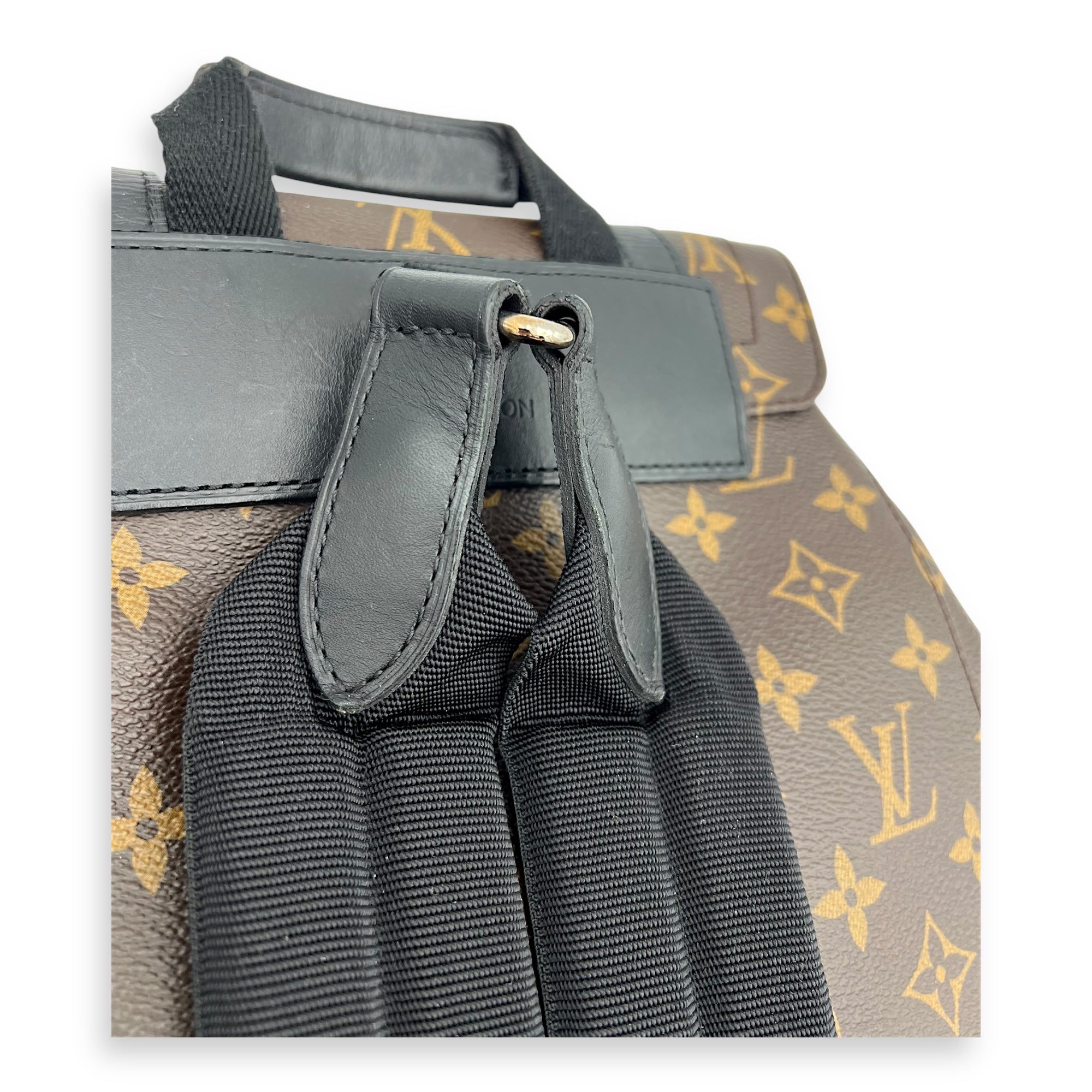 Louis Vuitton Christopher Backpack Brown in Monogram Coated Canvas, Gold hardware_5