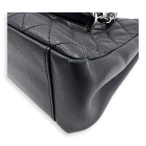 Chanel GST Tote Bag Black in Caviar Leather, Silver hardware_6