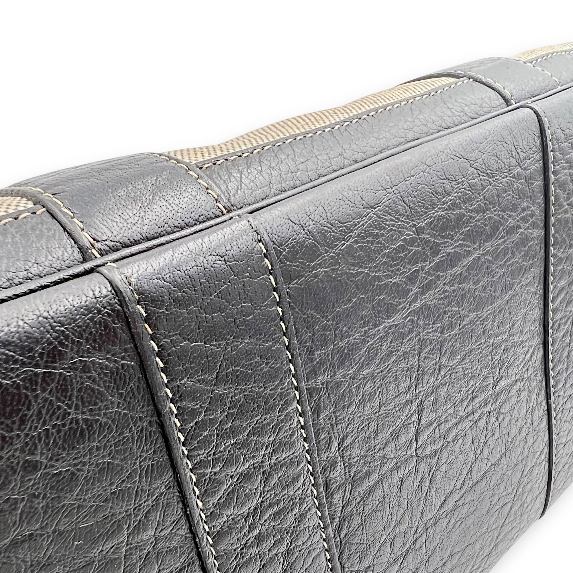 Hermès Garden Party 36 Beige Top Handle Bag in Buffle & Toile, Palladium hardware_8