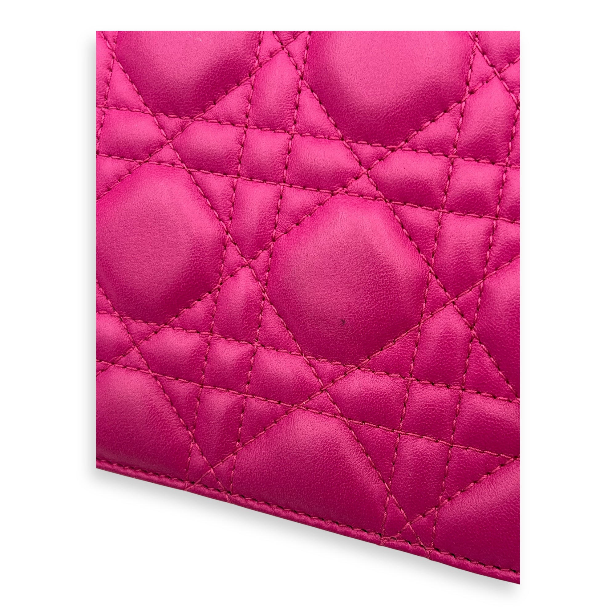 Dior DiorAddict Shoulder Bag Pink in Lambskin, Gold hardware_5