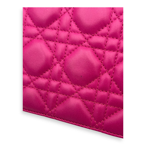 Dior DiorAddict Shoulder Bag Pink in Lambskin, Gold hardware_5