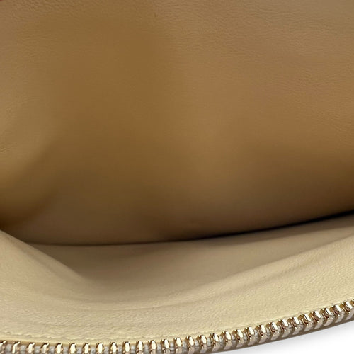 Bottega Veneta Arco Yellow Top Handle Bag in Shearling, Gold hardware_8