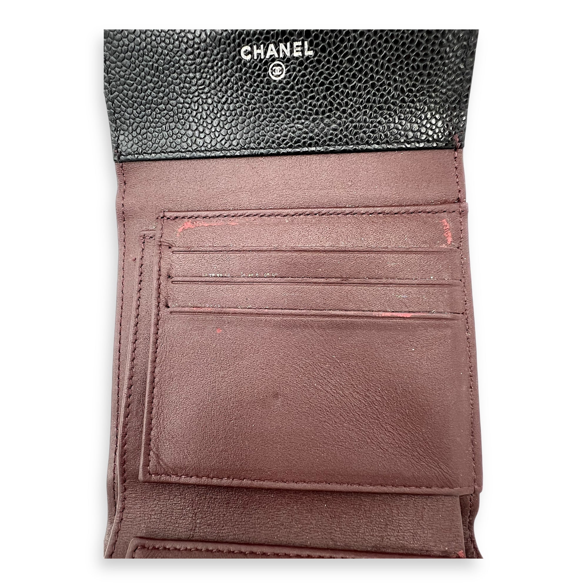 Chanel Classic Wallet Black in Caviar Leather, Silver hardware_2