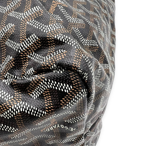 Goyard Saint Louis Tote Bag GM Black in Coated Canvas, Silver hardware_8