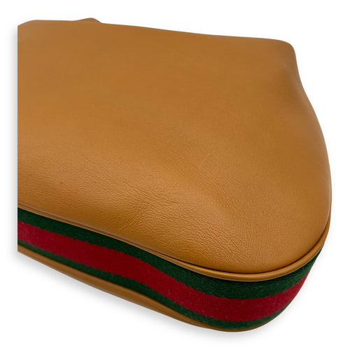 Gucci Attache Shoulder Bag Brown in Calfskin, Gold hardware_4