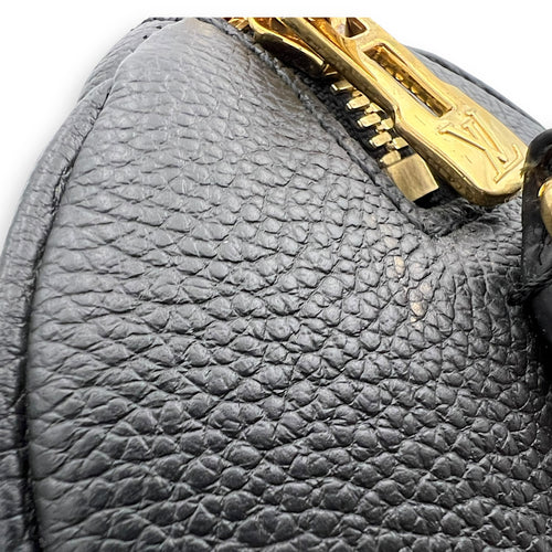 Louis Vuitton Speedy Bandouliere Top Handle Bag 20 Black in Empreinte Leather, Gold hardware_8