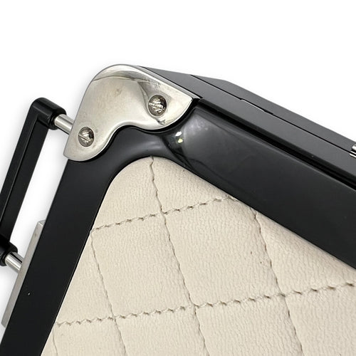 Chanel Minaudiere Trolley  Clutch White in Others, Silver hardware_7