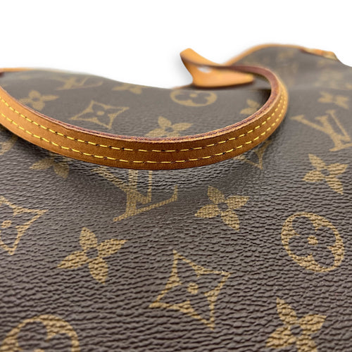 Louis Vuitton Neverfull MM Brown Tote Bag in Monogram Coated Canvas, Gold hardware_8
