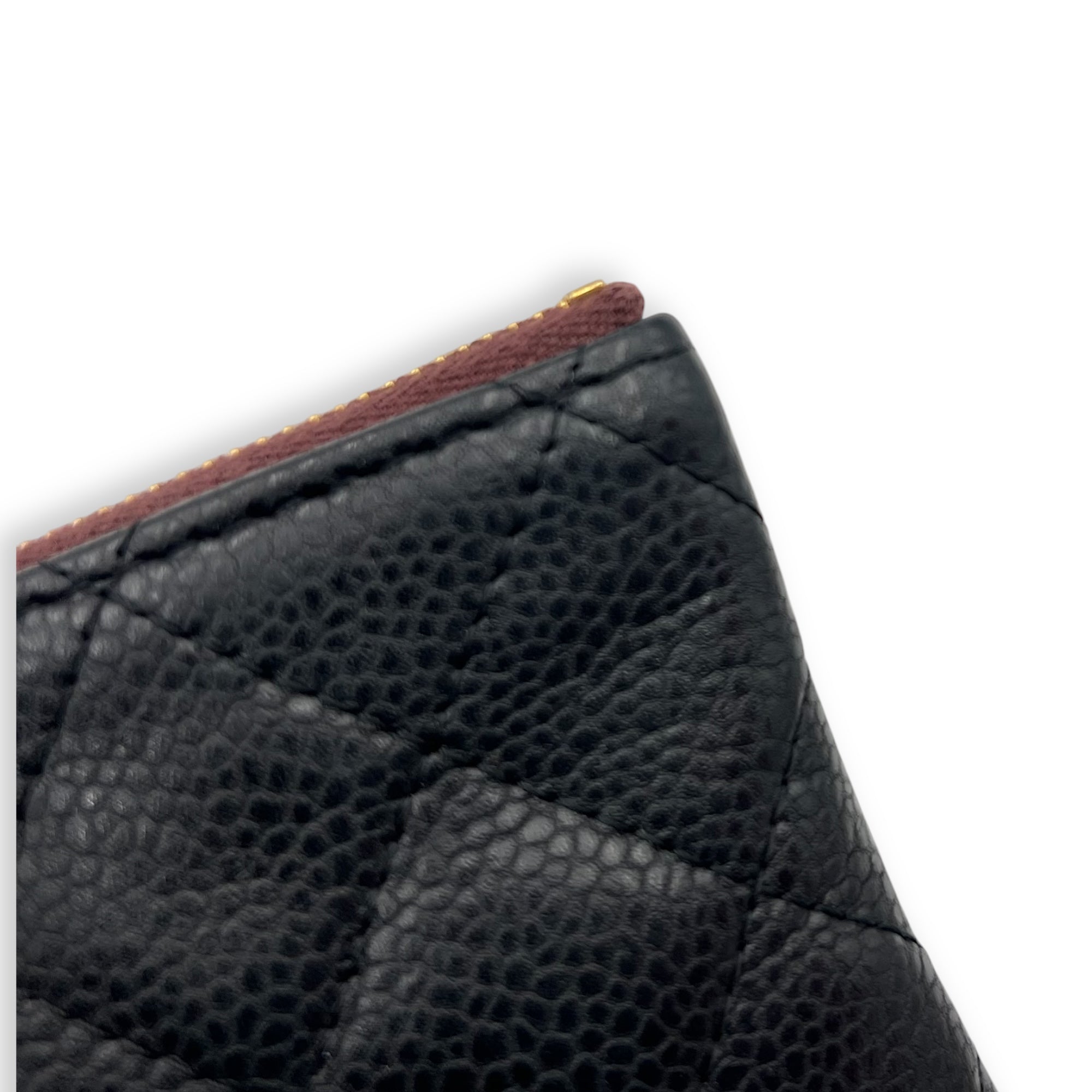 Chanel CC Pouch Black in Caviar Leather, Gold hardware_8