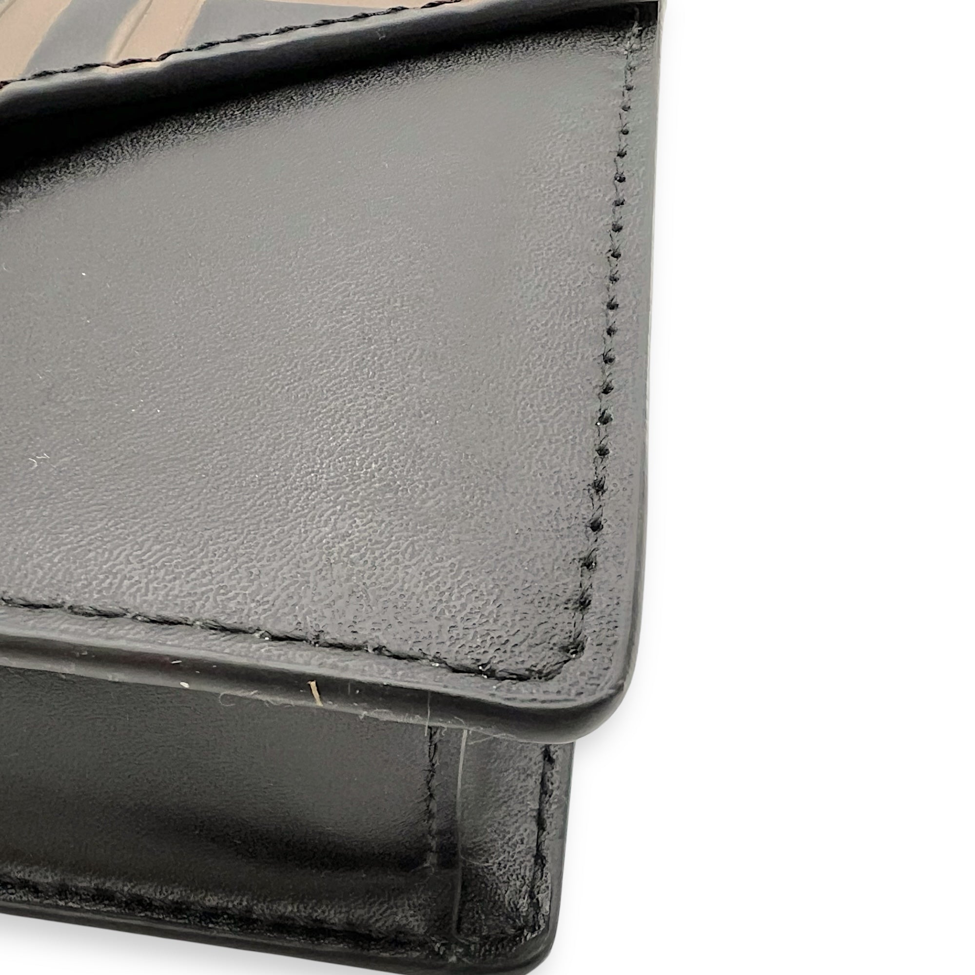 Fendi Zucca Wallet On Chain Multi-colour in Calfskin, Gold hardware_8
