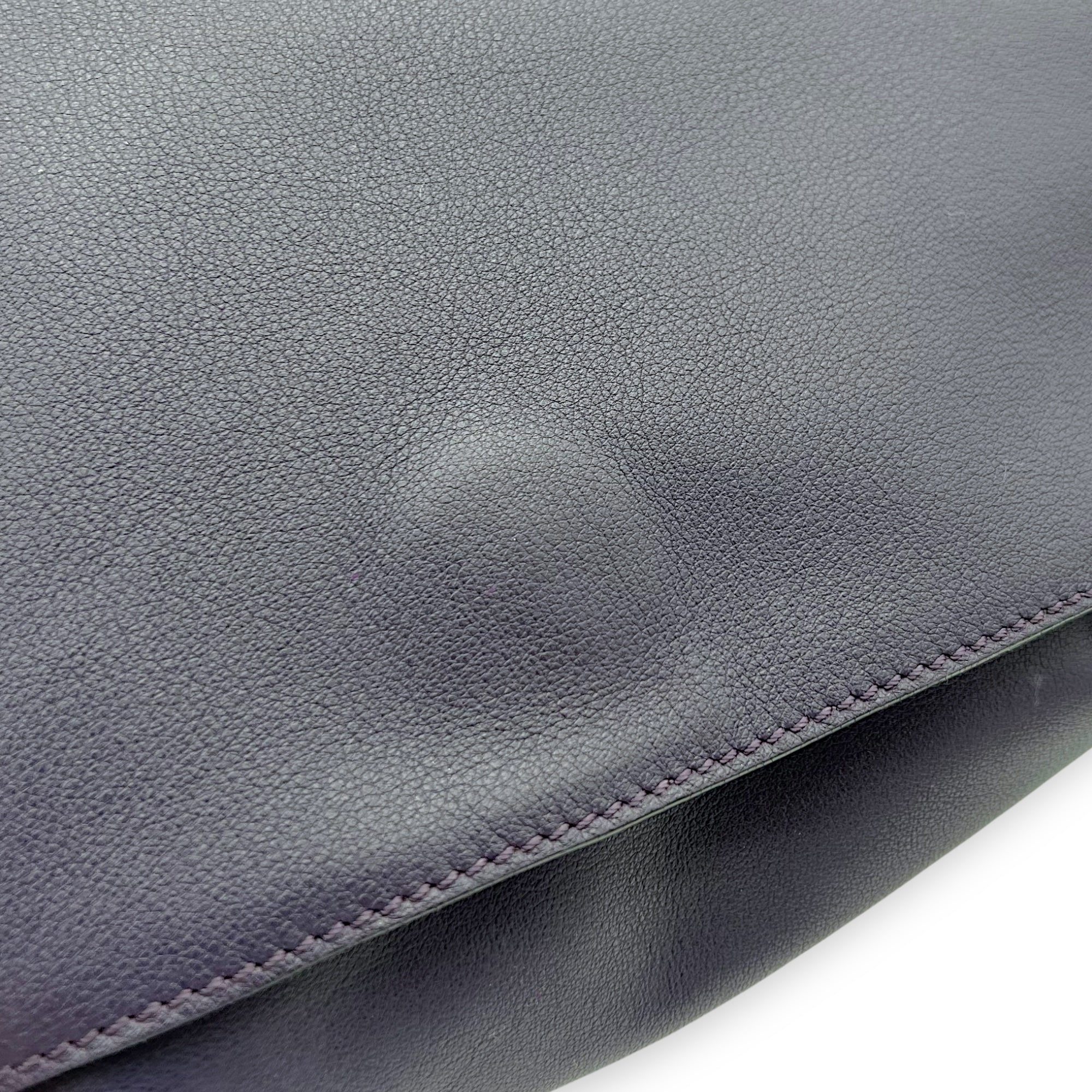 Loewe Flamenco Shoulder Bag Purple in Lambskin, Silver hardware_8