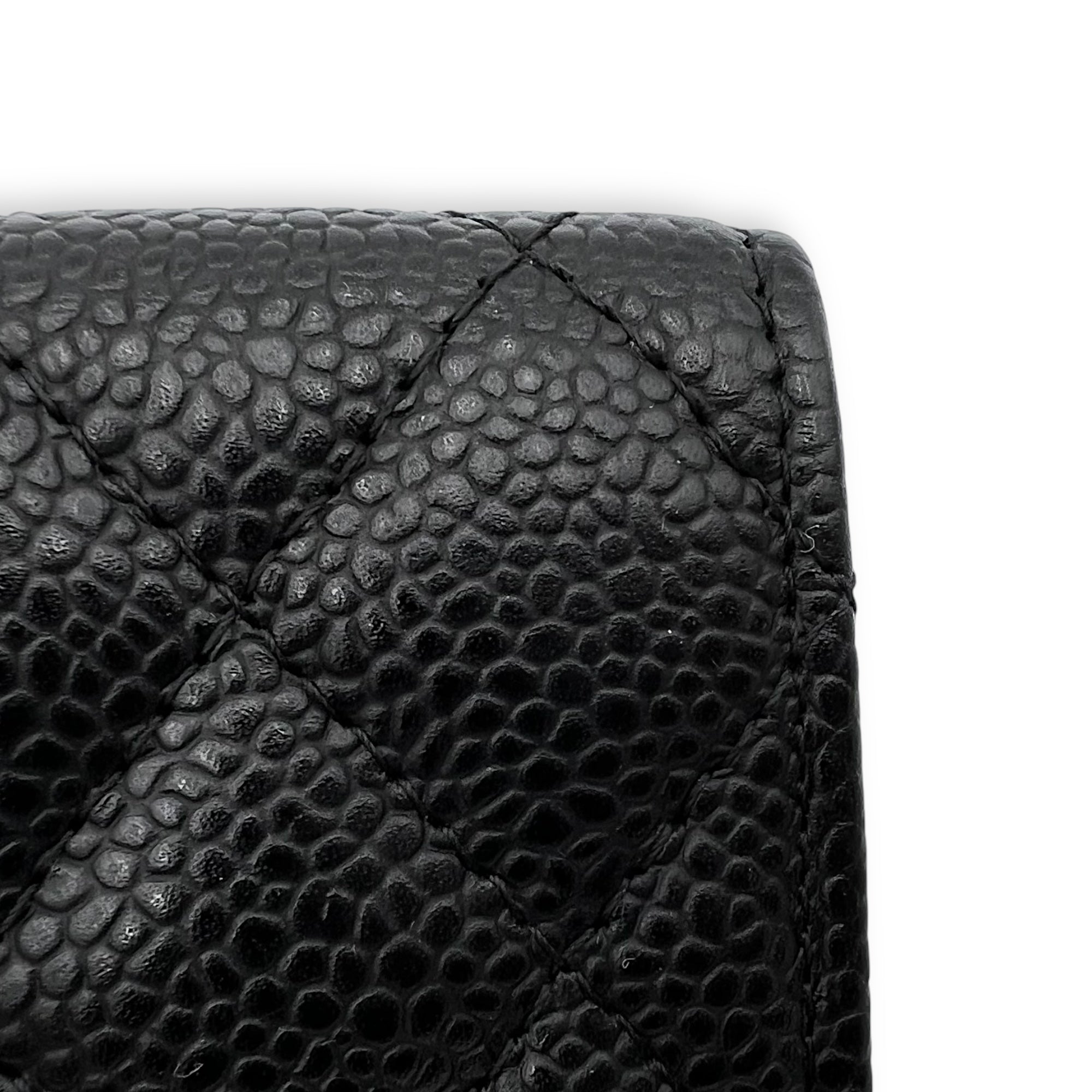 Chanel CC Card Holder Black in Caviar Leather, Gold hardware_8