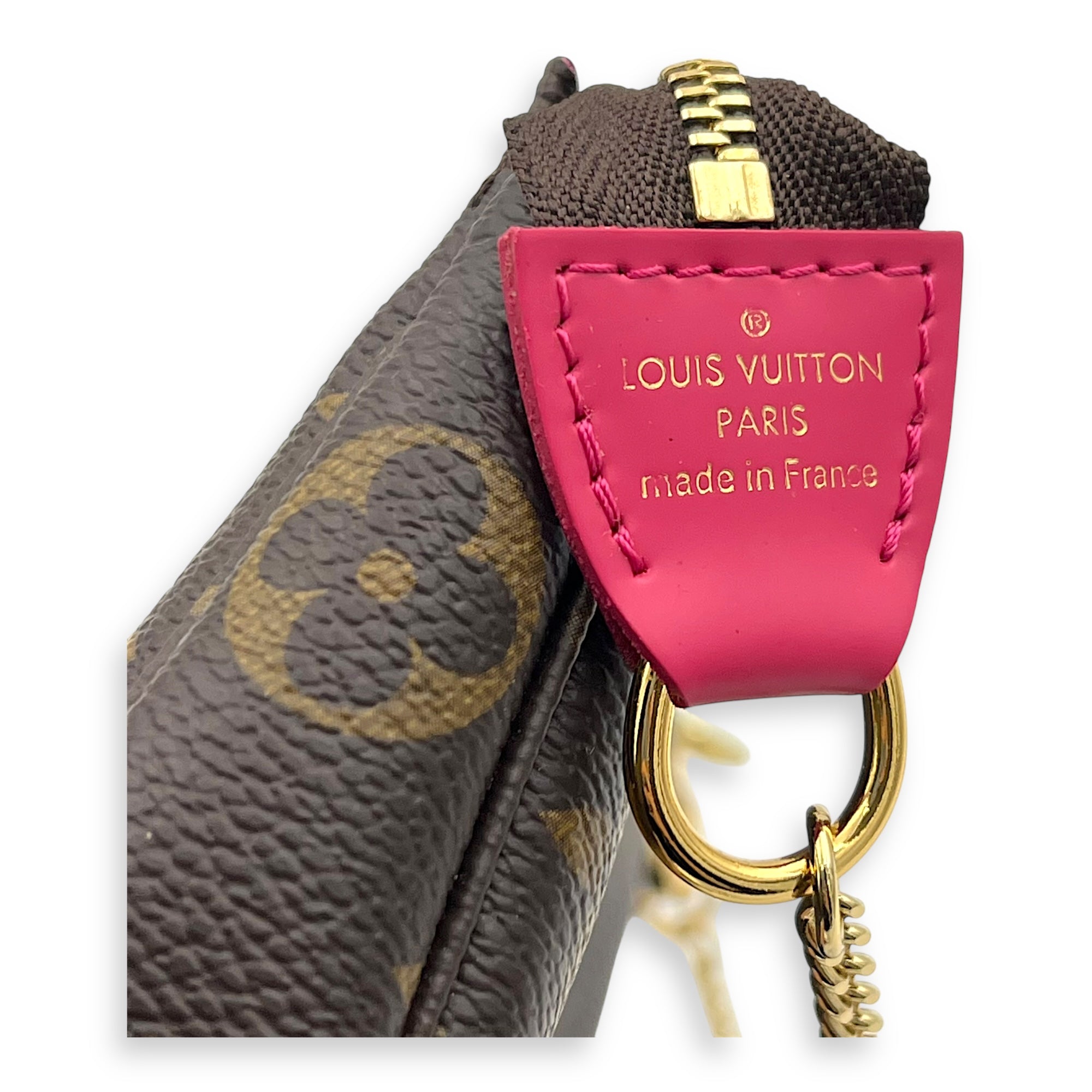 Louis Vuitton Pochette Clutch Brown in Monogram Coated Canvas, Gold hardware_8