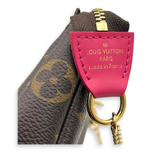 Louis Vuitton Pochette Clutch Brown in Monogram Coated Canvas, Gold hardware_8