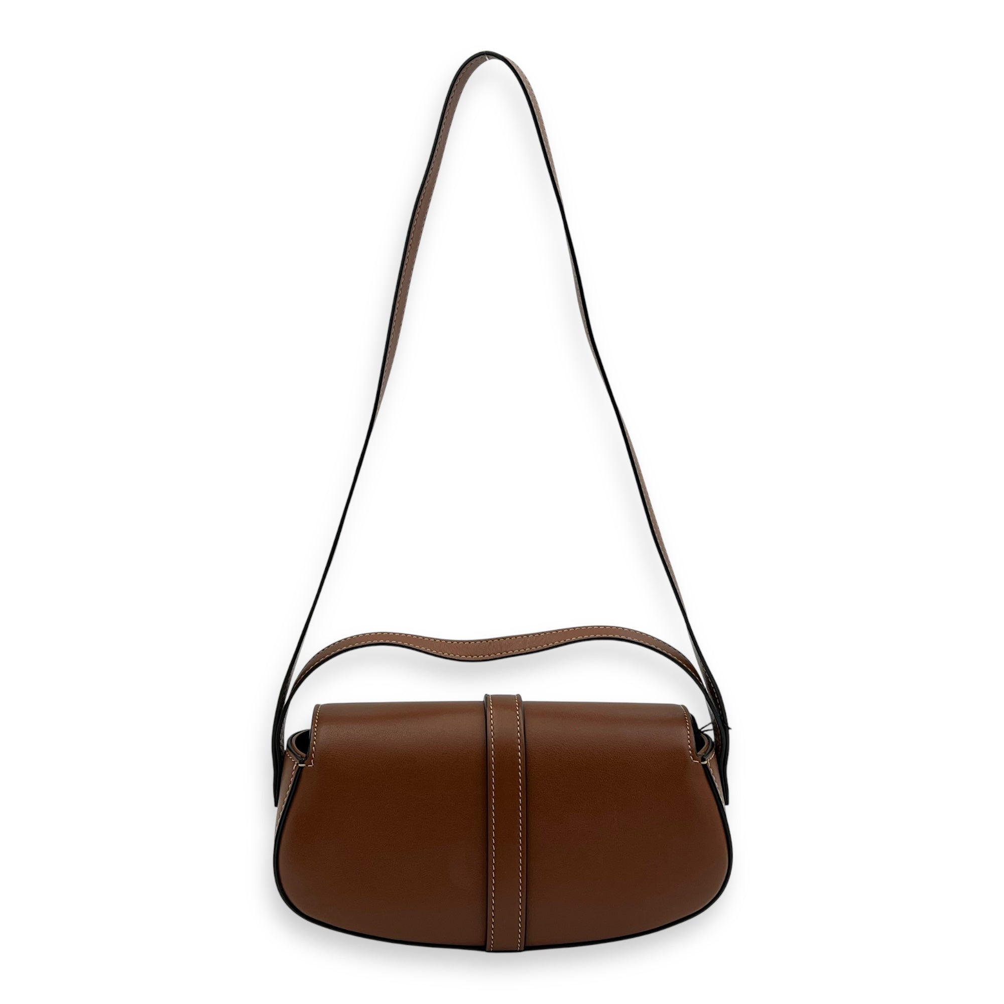 Celine Tabou Shoulder Bag Brown in Calfskin, Gold hardware_2