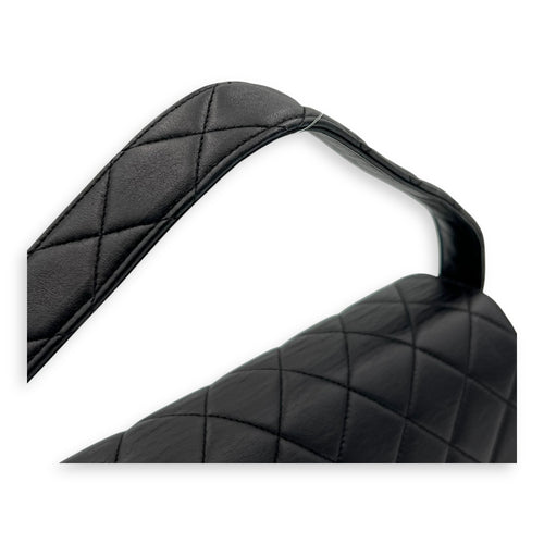 Chanel Vintage Double Face Flap Top Handle Bag Black in Calfskin, Gold hardware_8