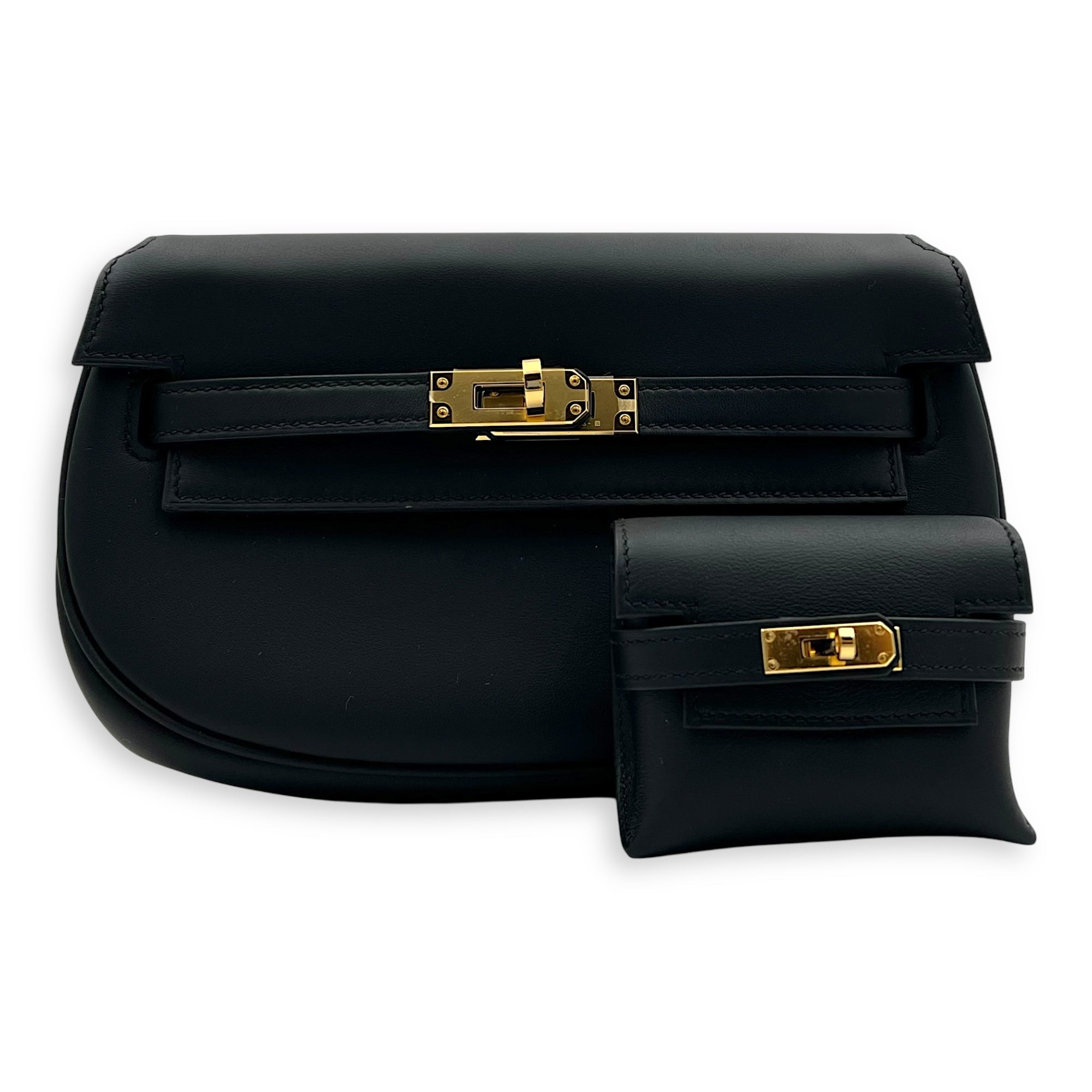 Hermès Kelly Moove Black in Swift, Gold hardware_8