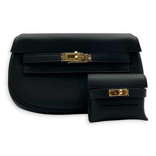 Hermès Kelly Moove Black in Swift, Gold hardware_8