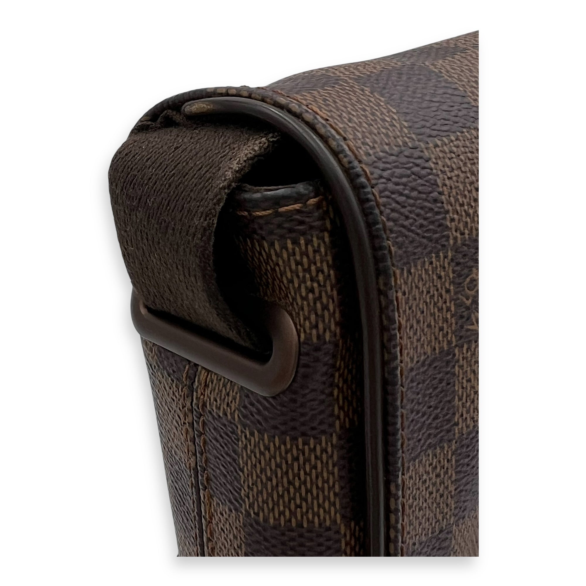Louis Vuitton Brooklyn Crossbody Bag Brown in Coated Canvas, Lacquered Metal hardware_8