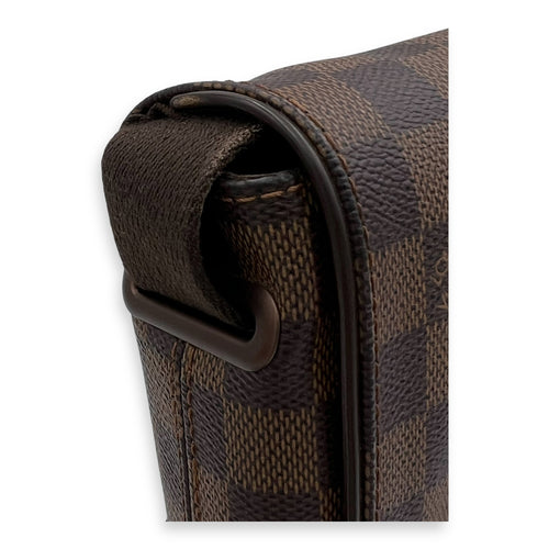 Louis Vuitton Brooklyn Crossbody Bag Brown in Coated Canvas, Lacquered Metal hardware_8