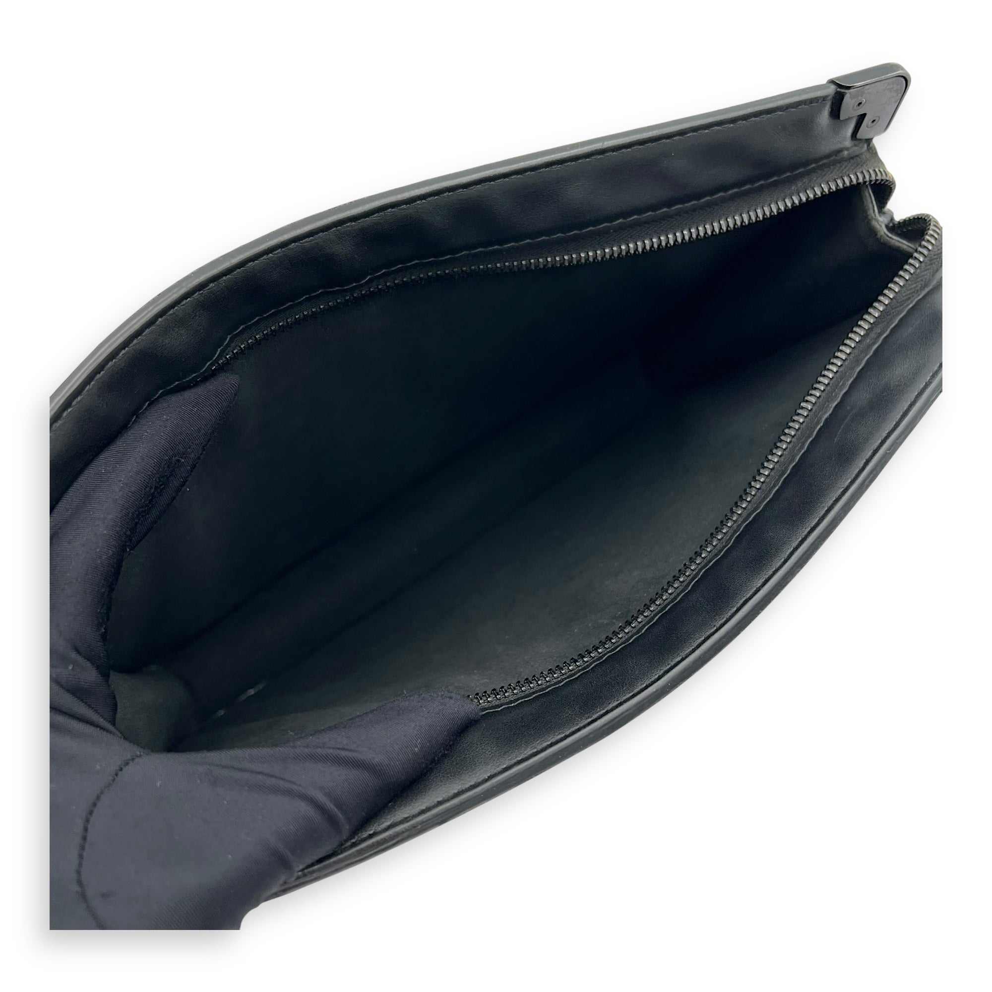 Louis Vuitton Trunk Pouch Black in Monogram Coated Canvas, Silver hardware_8