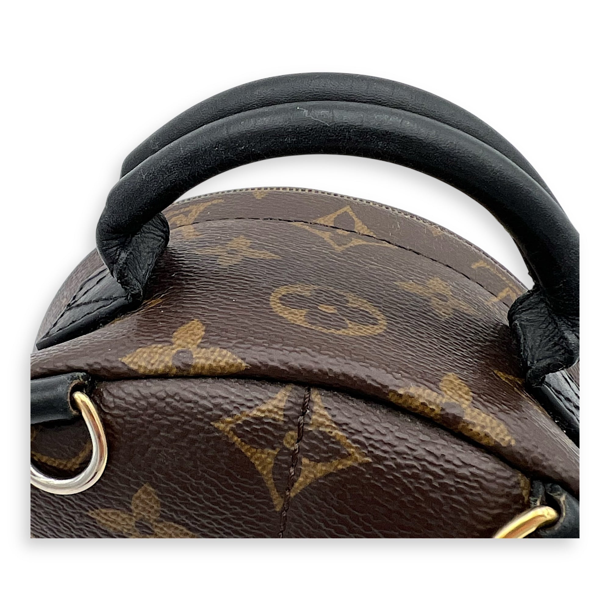 Louis Vuitton Palm Springs Backpack Mini Brown in Monogram Coated Canvas, Gold hardware_1