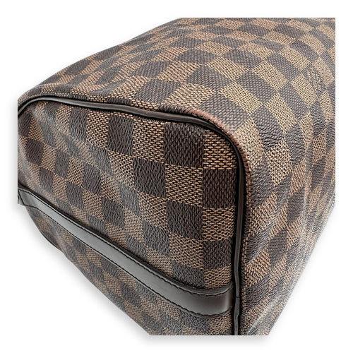 Louis Vuitton Speedy 35 Brown Top Handle Bag in Coated Canvas, Gold hardware_10