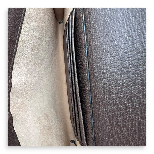 Gucci GG Clutch Brown in Coated Canvas, Gold hardware_3