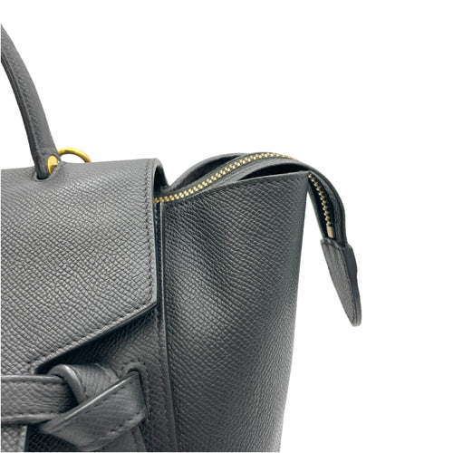 Belt Bag Top handle Bag in Calfskin   Gold hardware