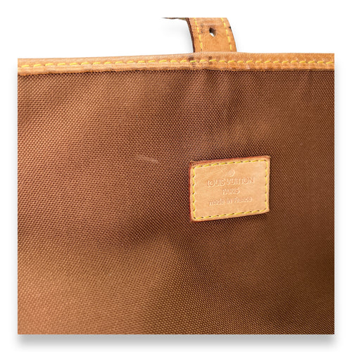 Congo Brown Messenger in Monogram Coated Canvas, Gold hardware